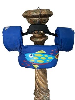 Stearns Puddle Jumper Kids Swim Float Blue Fish Arm Float Life Jacket Vest